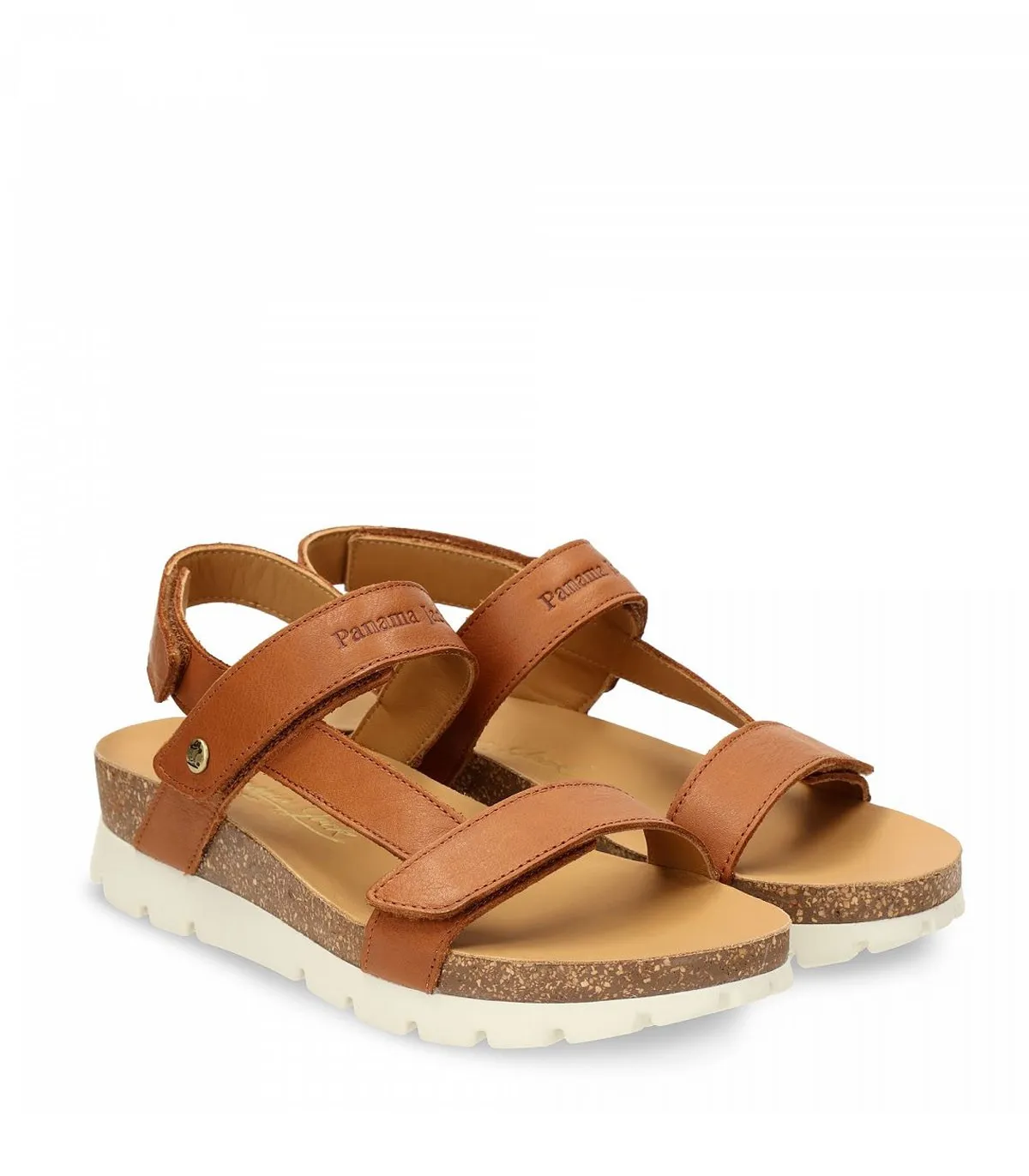 SANDALIAS DE PIEL PANAMA JACK SELMA B7 CUERO