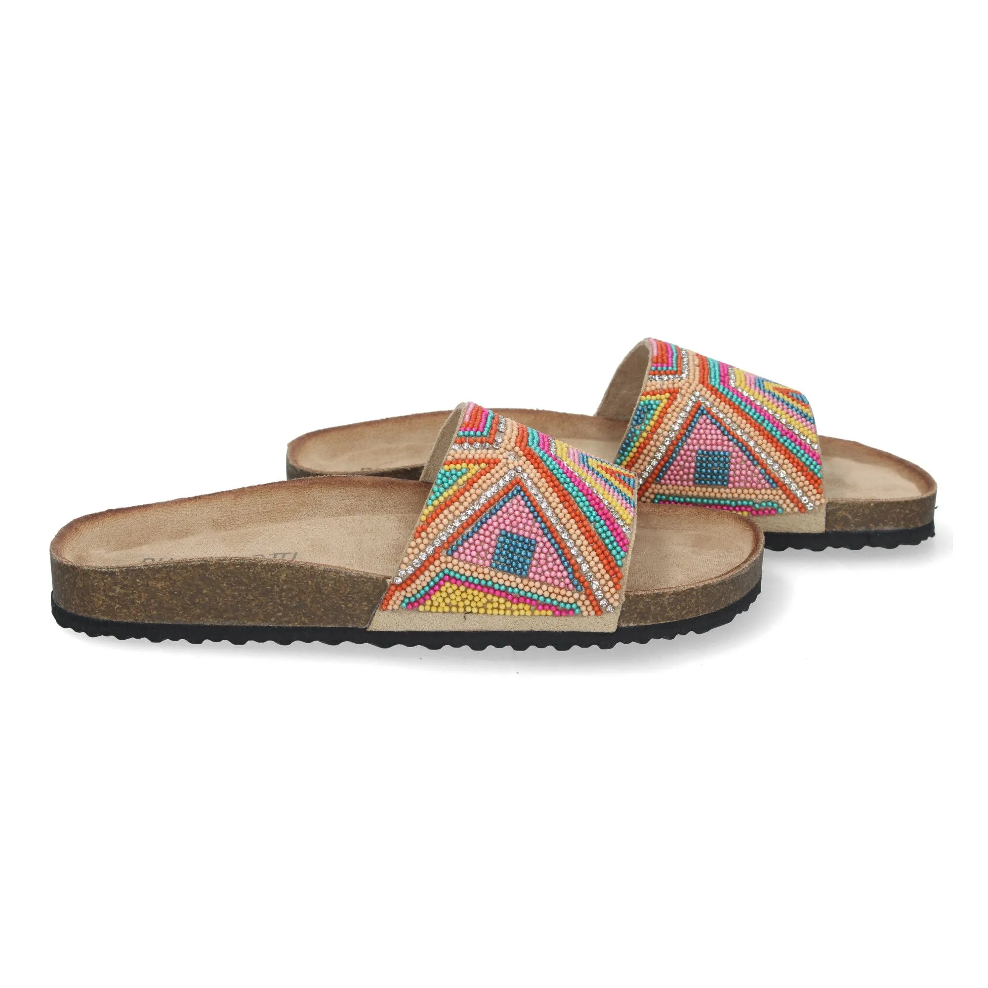 SANDALIAS PLANAS CóMODAS ESTILO BIO PARA MUJER COLOR ROSA AY3061