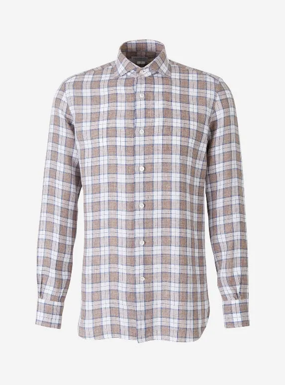 Santa Eulalia Camisa Cuadros Lino