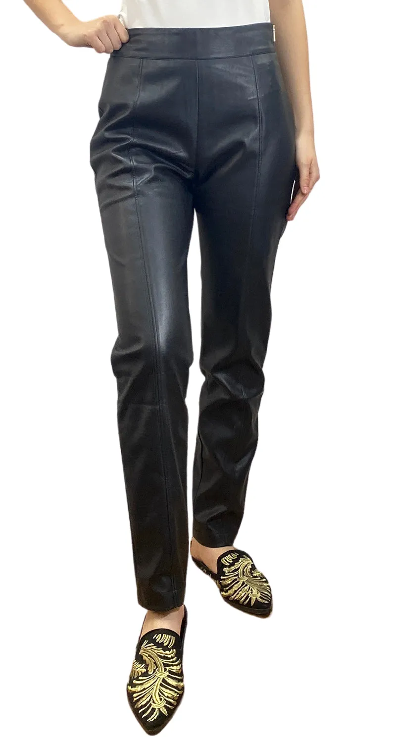 SFERA Pantalón Ecocuero Negro