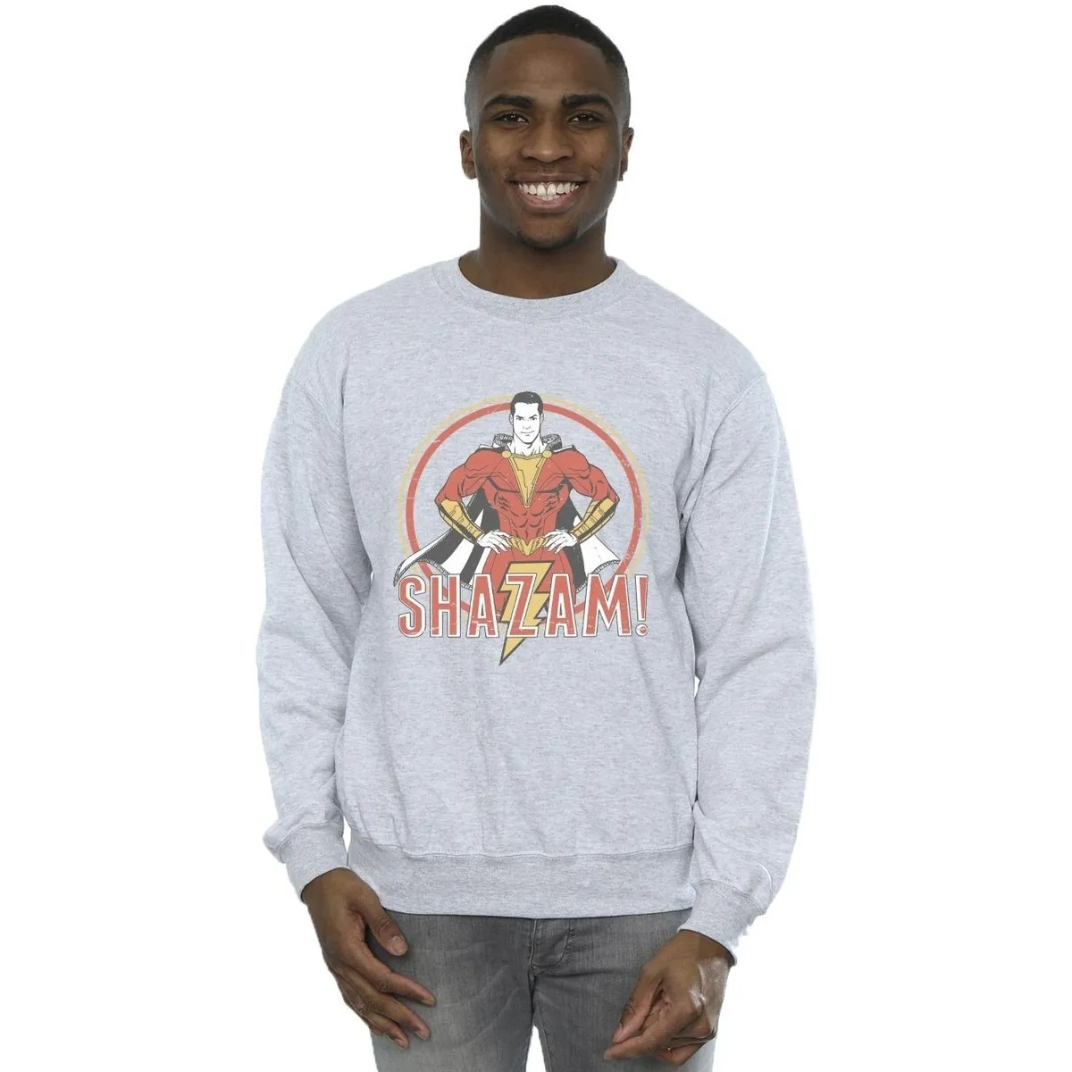 Shazam Retro Circle Distressed
