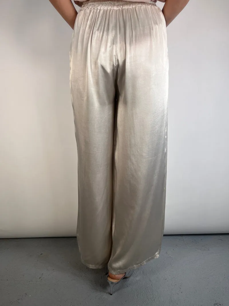 SIN MARCA Pantalón Satinado