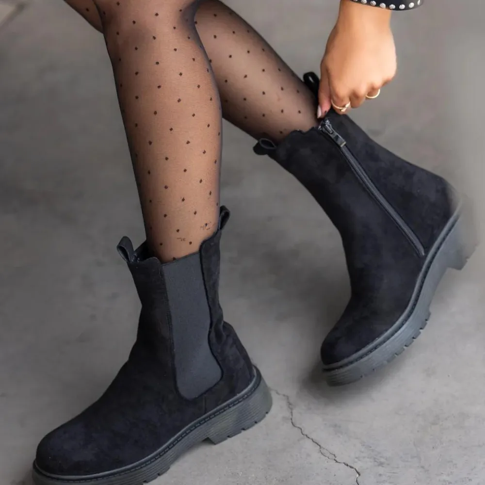 SIRA  BOTAS CHELSEA NEGRAS PARA MUJER