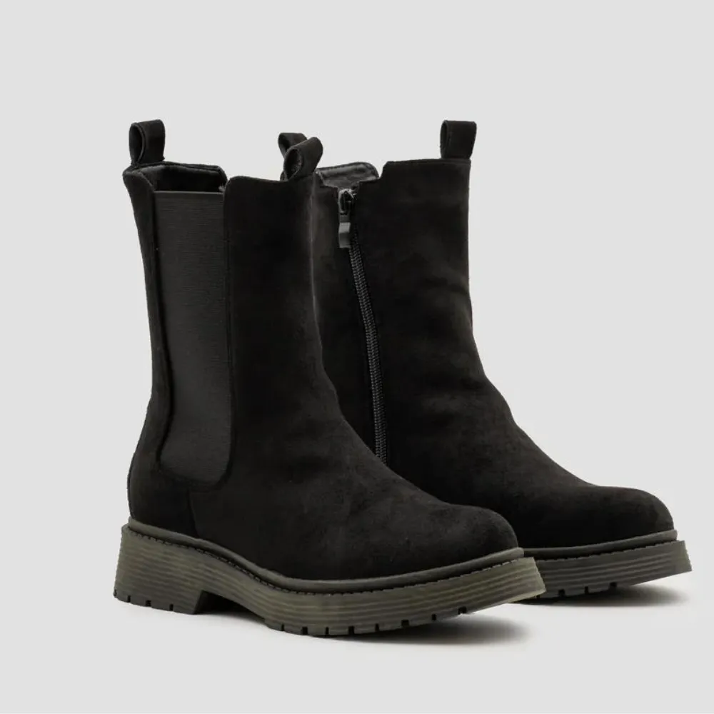 SIRA  BOTAS CHELSEA NEGRAS PARA MUJER