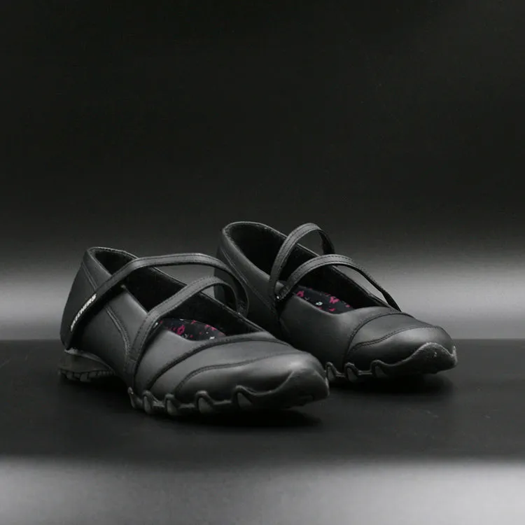 Skechers Zapatillas Colegio Mafalda C/2 Tiras Juvenil Negro Nia