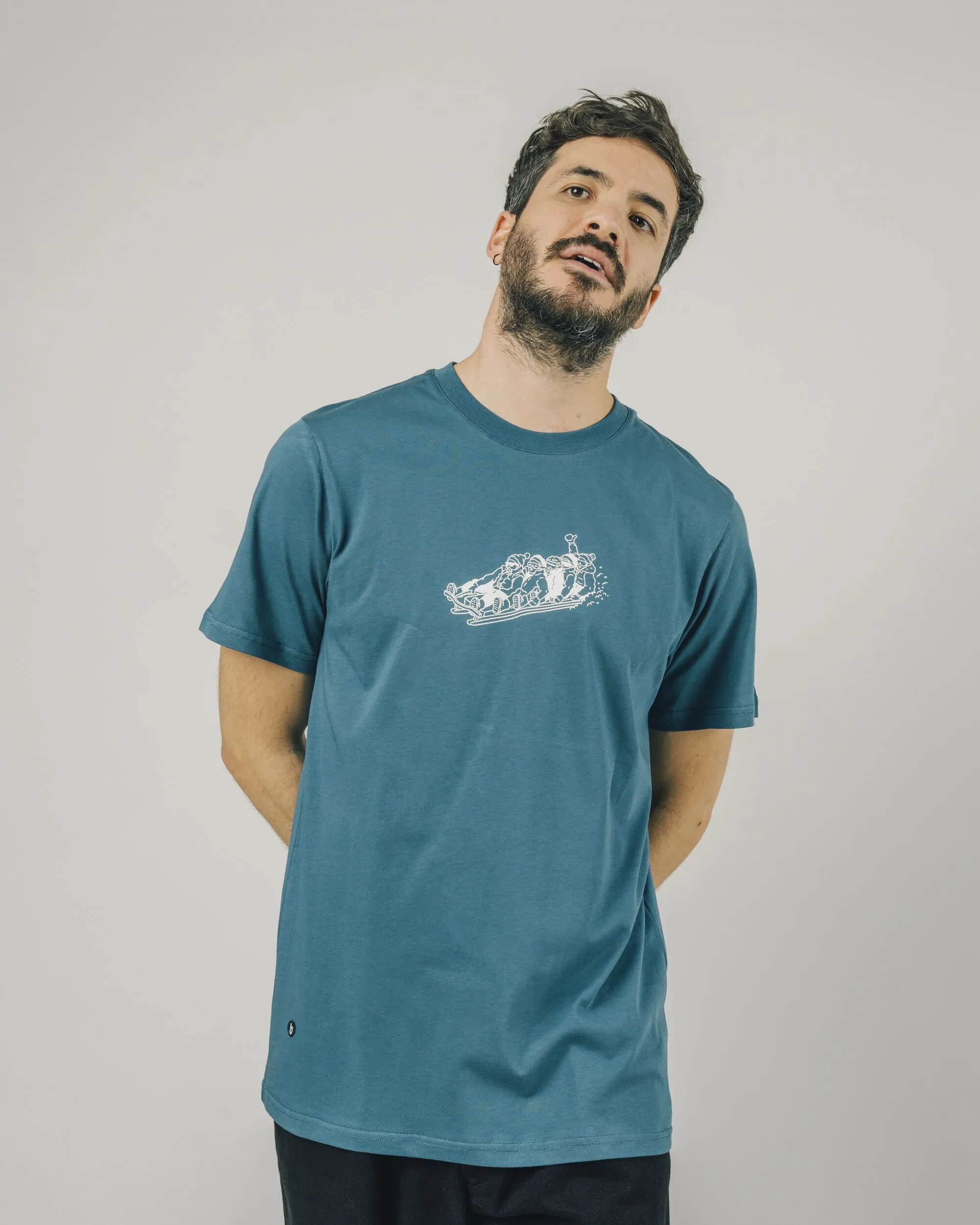 SNOW SLED TSHIRT PETROL