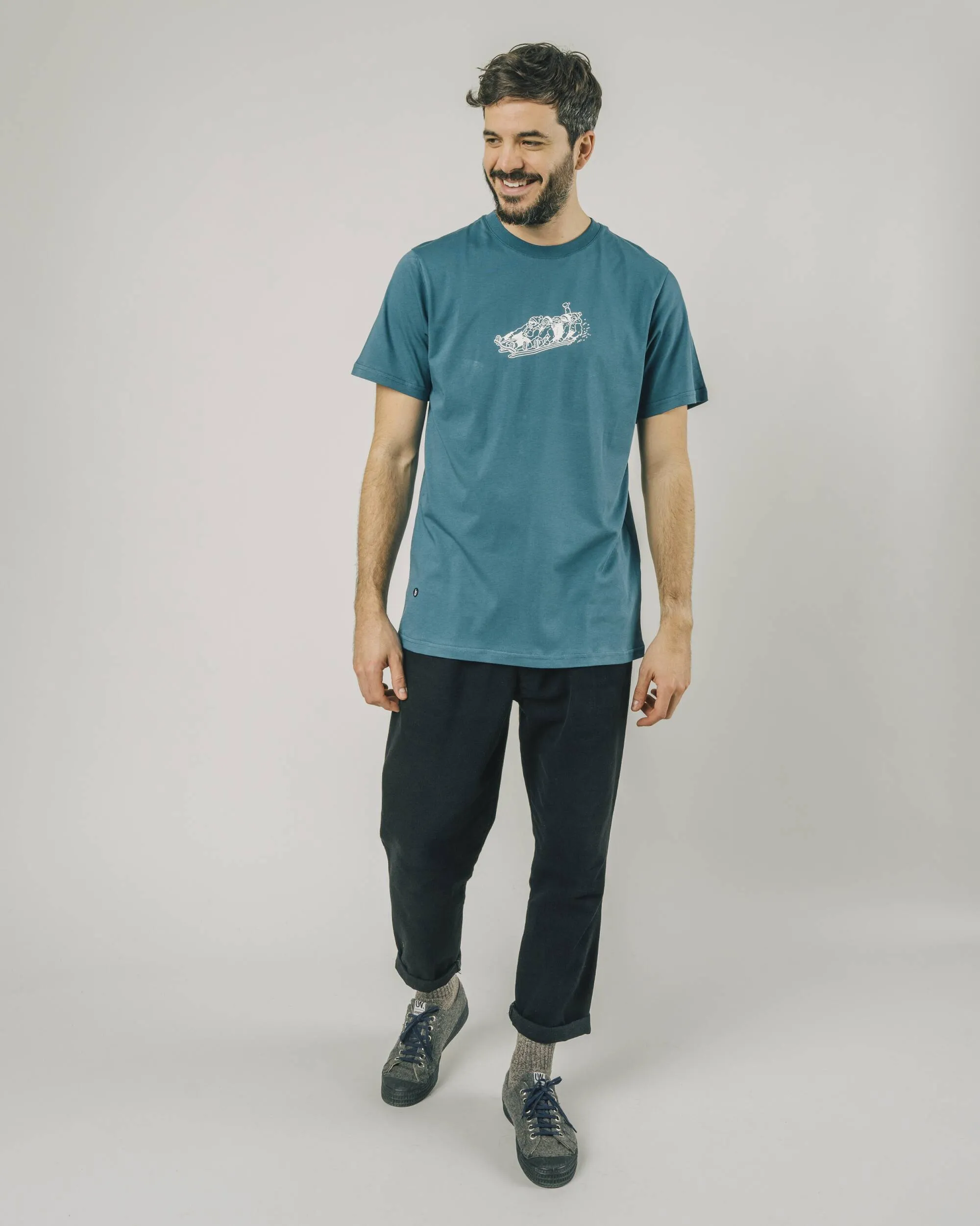 SNOW SLED TSHIRT PETROL