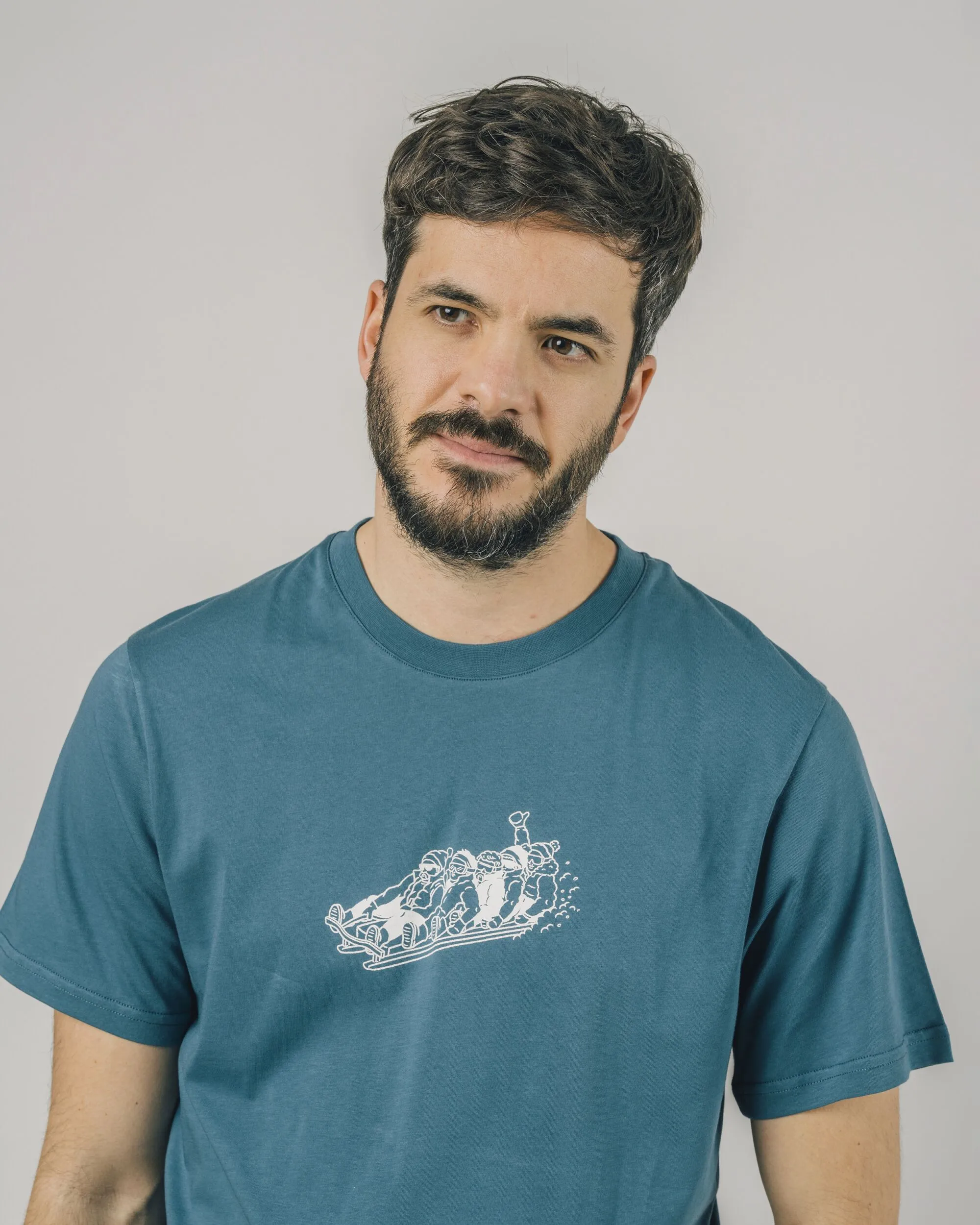 SNOW SLED TSHIRT PETROL