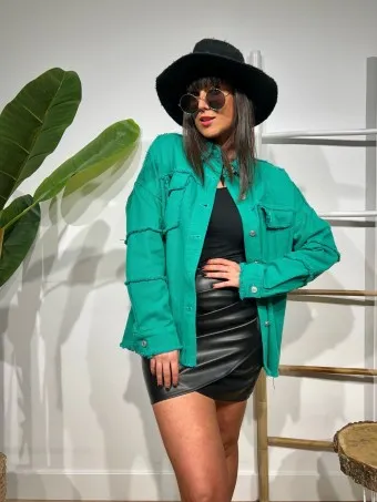 Sobrecamisa Desflecada LAHOMA Verde