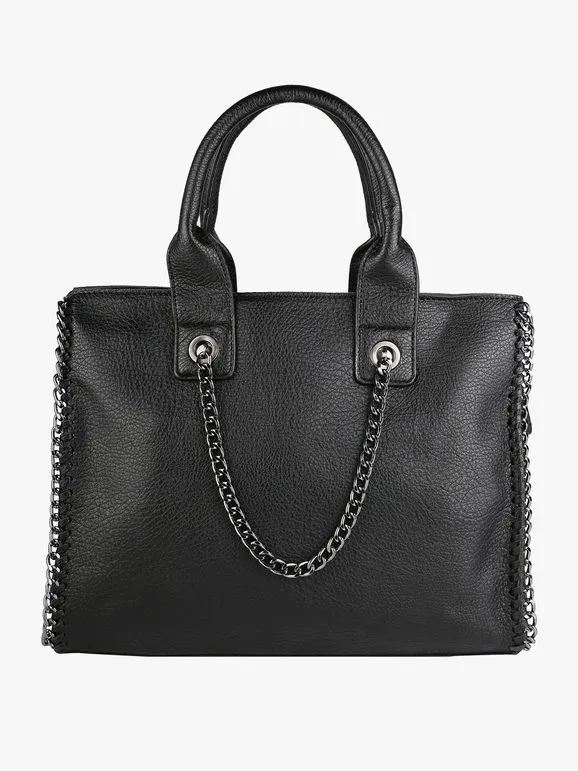 Solada Bolso de mujer con doble asa y cadena.