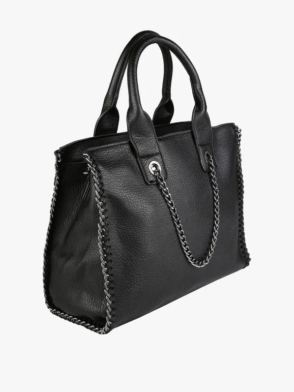 Solada Bolso de mujer con doble asa y cadena.