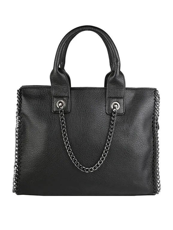 Solada Bolso de mujer con doble asa y cadena.