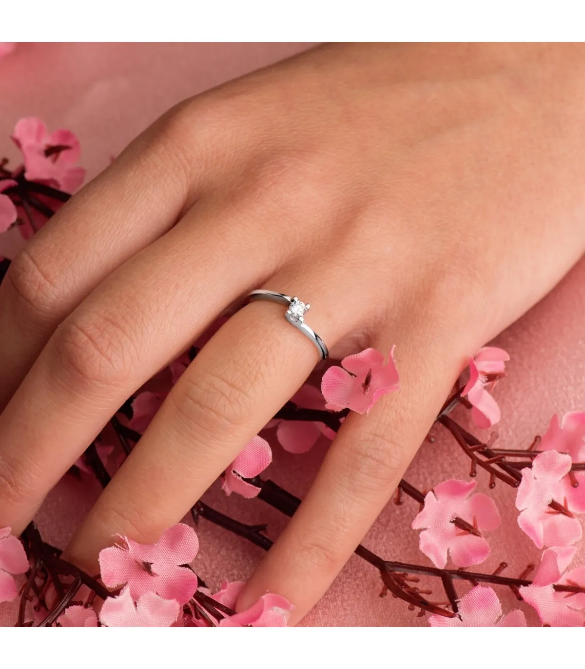 Solitaire Lorien 0.100 Ct. 18 K