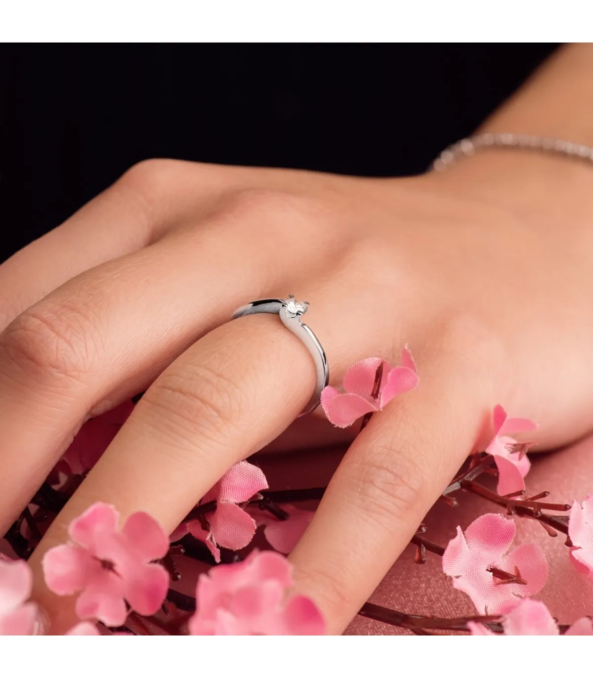 Solitaire Lorien 0.100 Ct. 18 K