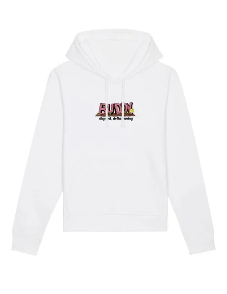 Sudadera Buddy Monkey blanca para hombre
