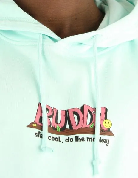 Sudadera Buddy Monkey turquesa para hombre