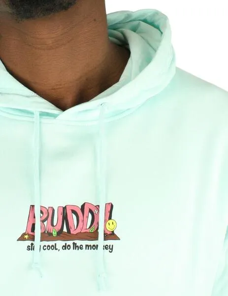 Sudadera Buddy Monkey turquesa para hombre