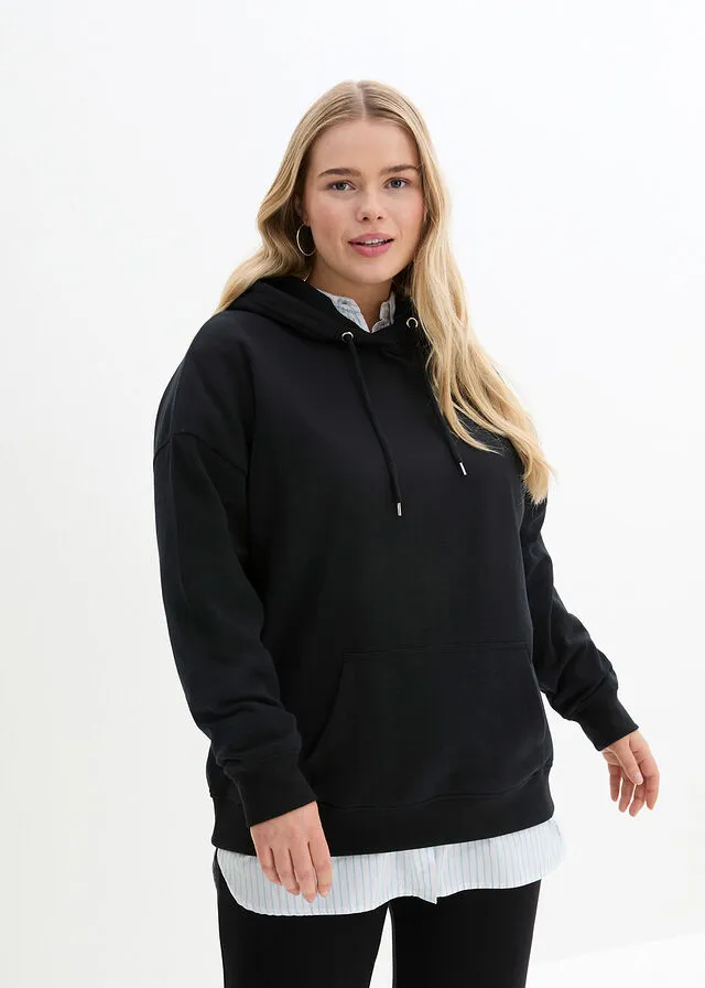 Sudadera holgada con capucha Rojo