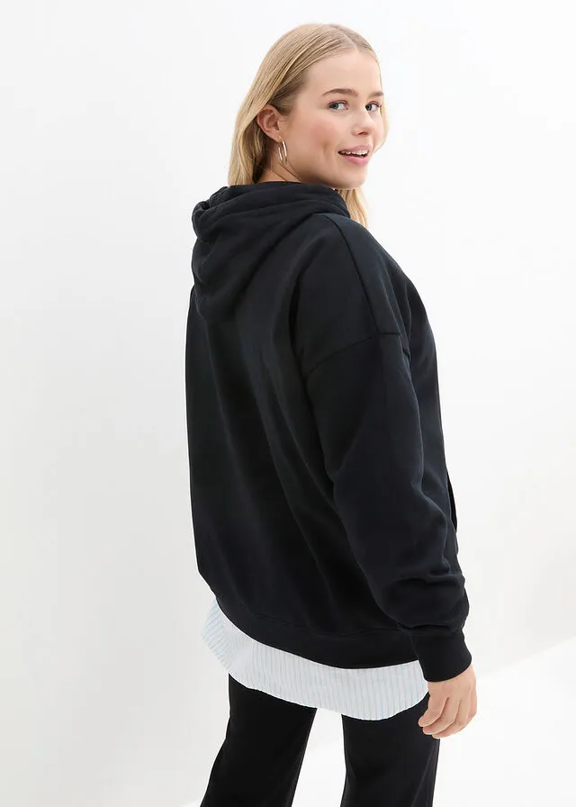 Sudadera holgada con capucha Rojo