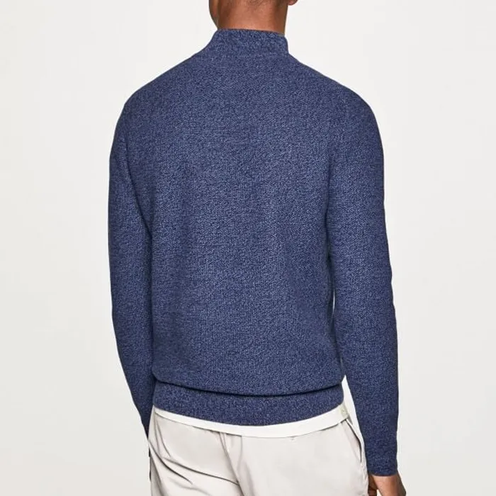 Sueter Hackett – Cotton Mouline Half Zip Sweater