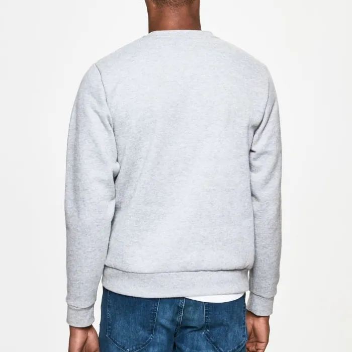 Sueter Hackett crew neck long sleeve sweater with logo Grey