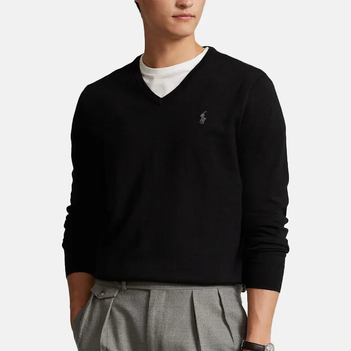 SWEATER POLO C/V CAB HUNTER BLACK