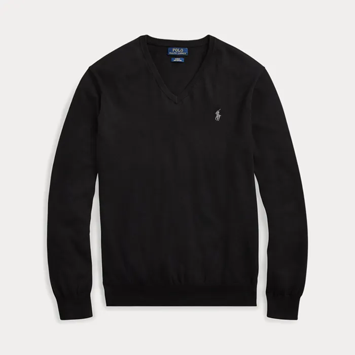 SWEATER POLO C/V CAB HUNTER BLACK