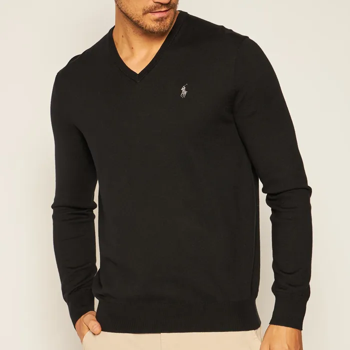 SWEATER POLO C/V CAB HUNTER BLACK