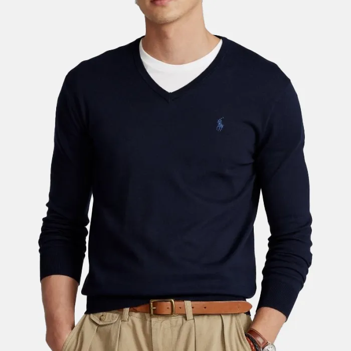 SWEATER POLO C/V CAB HUNTER NAVY