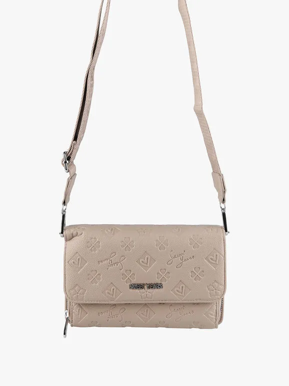 Sweet Years Bolso bandolera de mujer con compartimento para cartera.