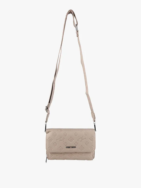 Sweet Years Bolso bandolera de mujer con compartimento para cartera.