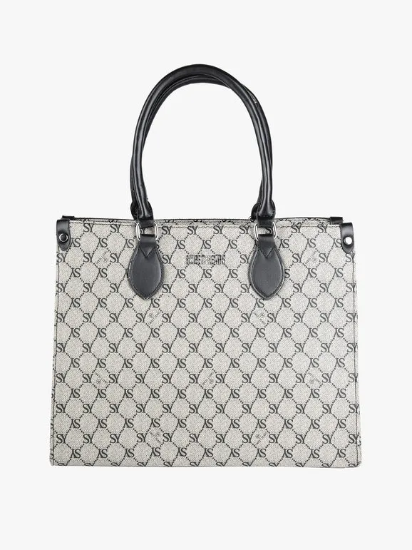 Sweet Years Bolso de mujer rígido con estampados y doble asa.