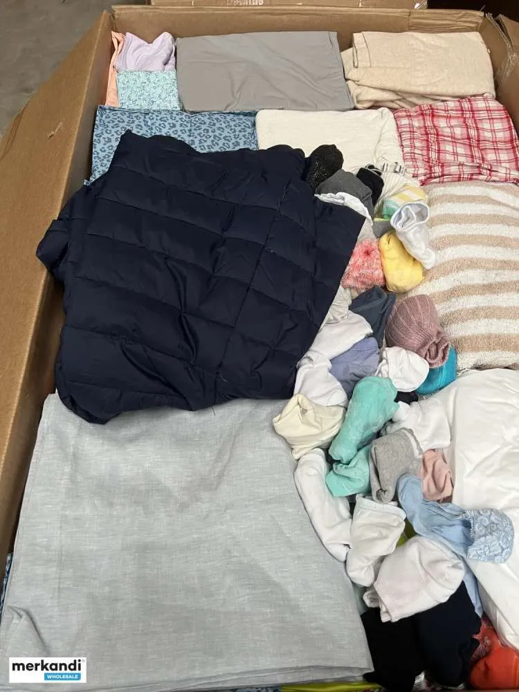 SÓLO PARA LA EXPORTACIÓN: PRENDAS DE VESTIR / TEXTILES PARA EL HOGAR SIN ETIQUETA DE KILOGRAMOS MIXTOS 