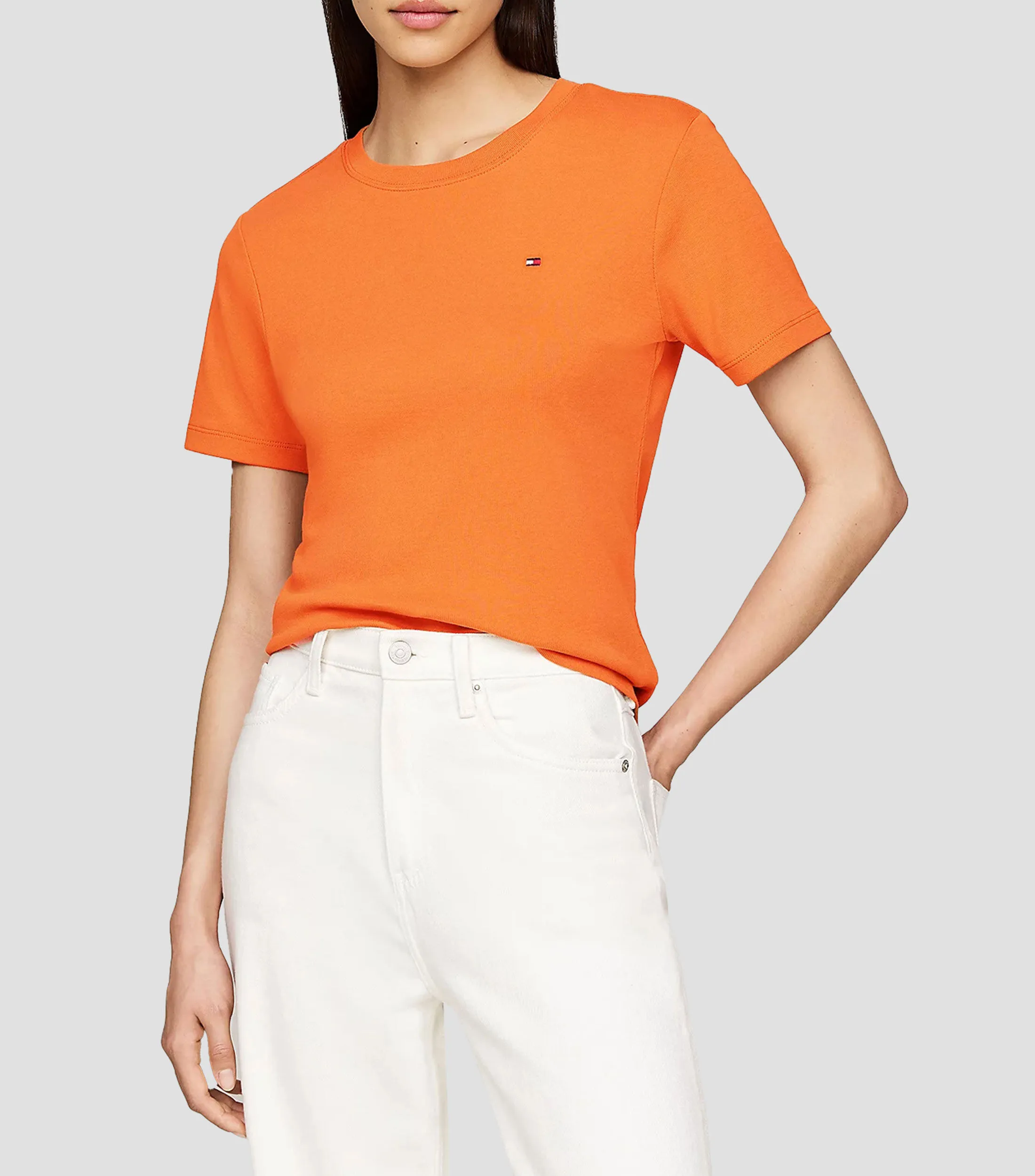Tommy Hilfiger Playera lisa de manga corta Mujer