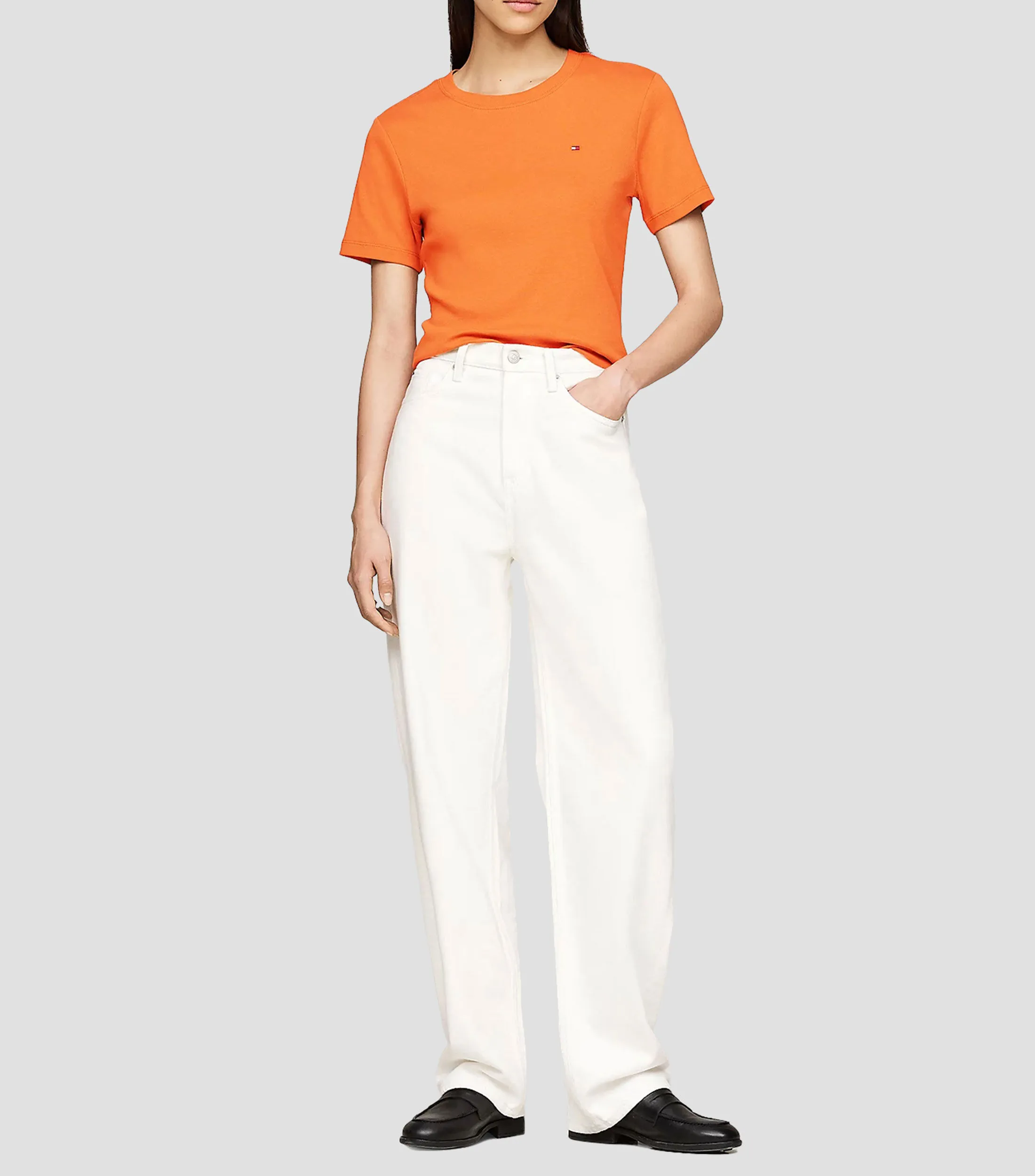 Tommy Hilfiger Playera lisa de manga corta Mujer