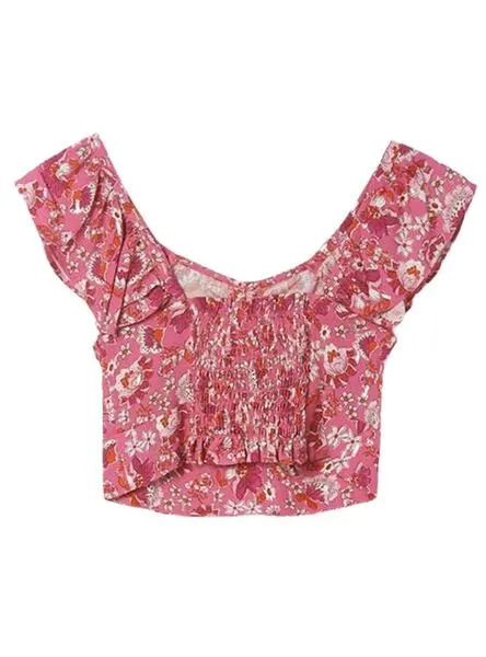 Top Mayoral Estampado Rosa para Niña