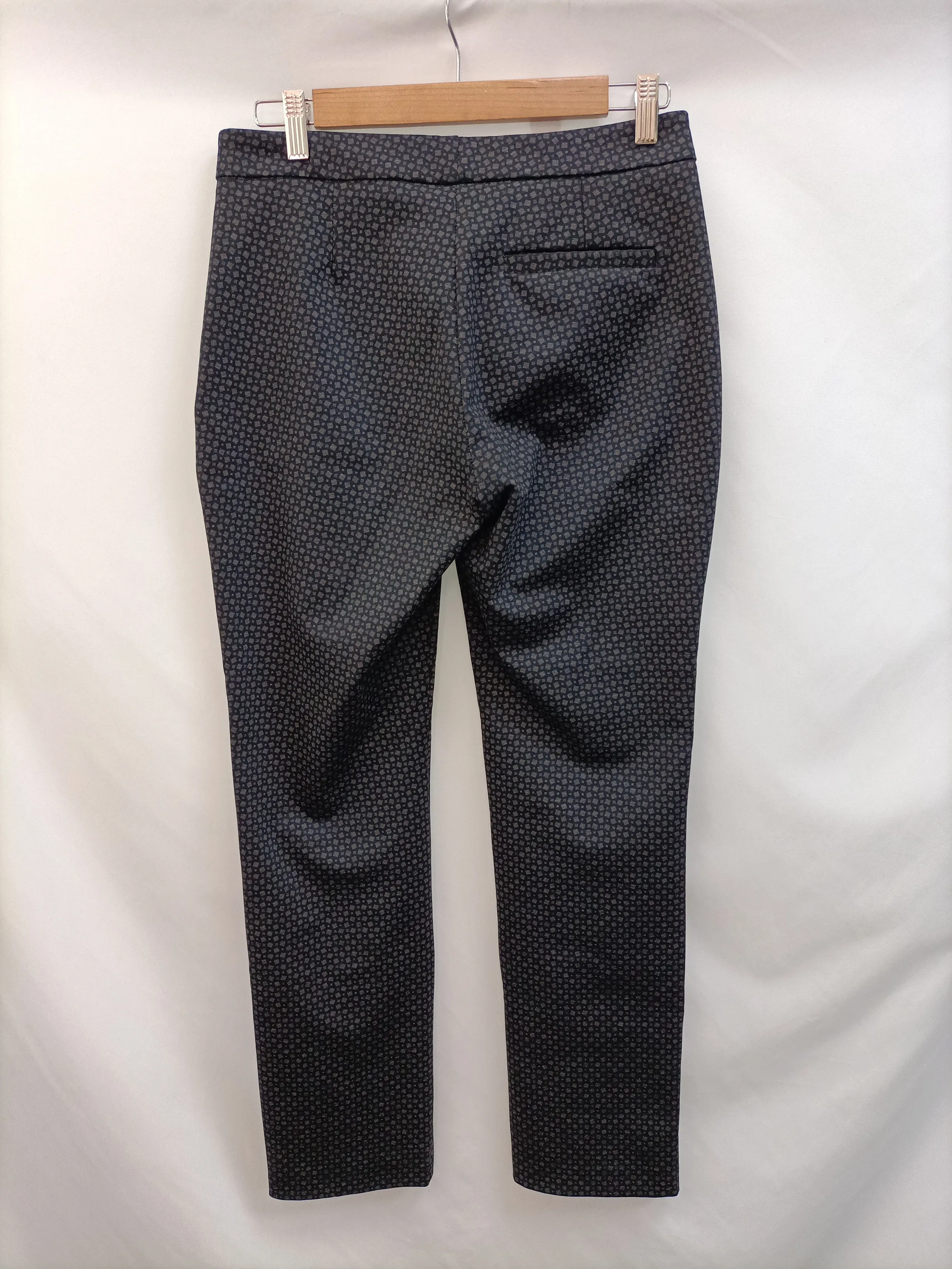 TRUCCO. Pantalón negro cuadros T.38