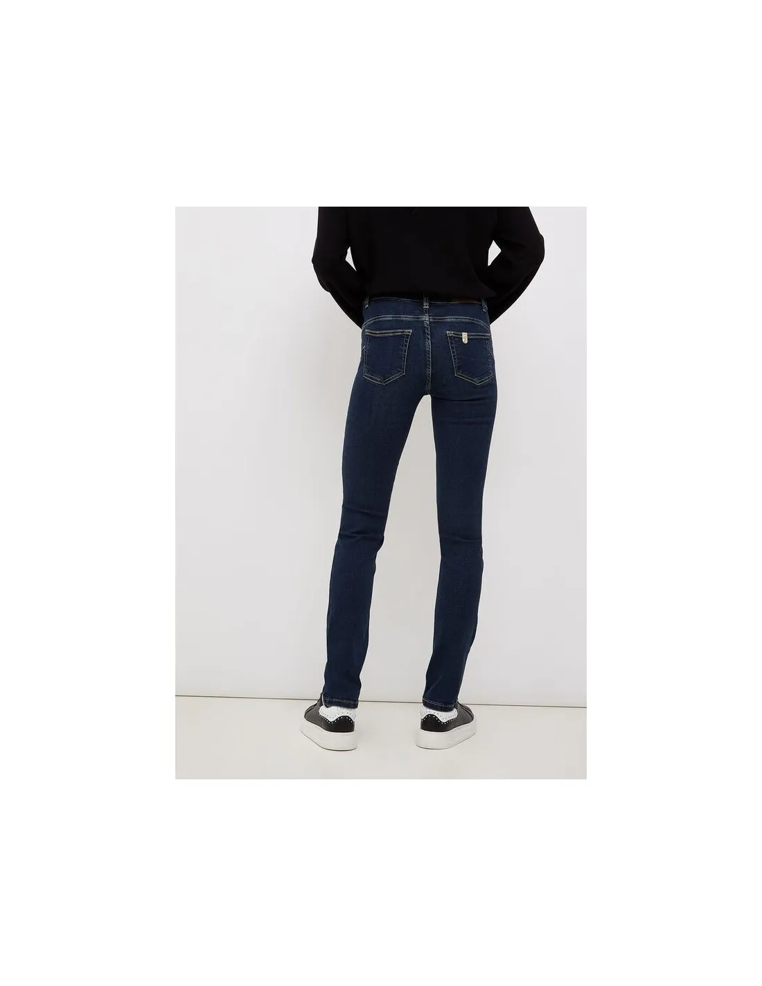 Vaquero Entallado Denim Azul
