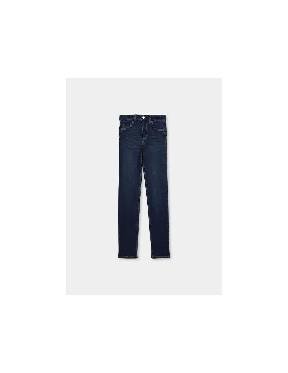 Vaquero Entallado Denim Azul