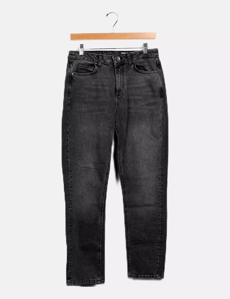 Vero Moda Pantalón denim gris recto