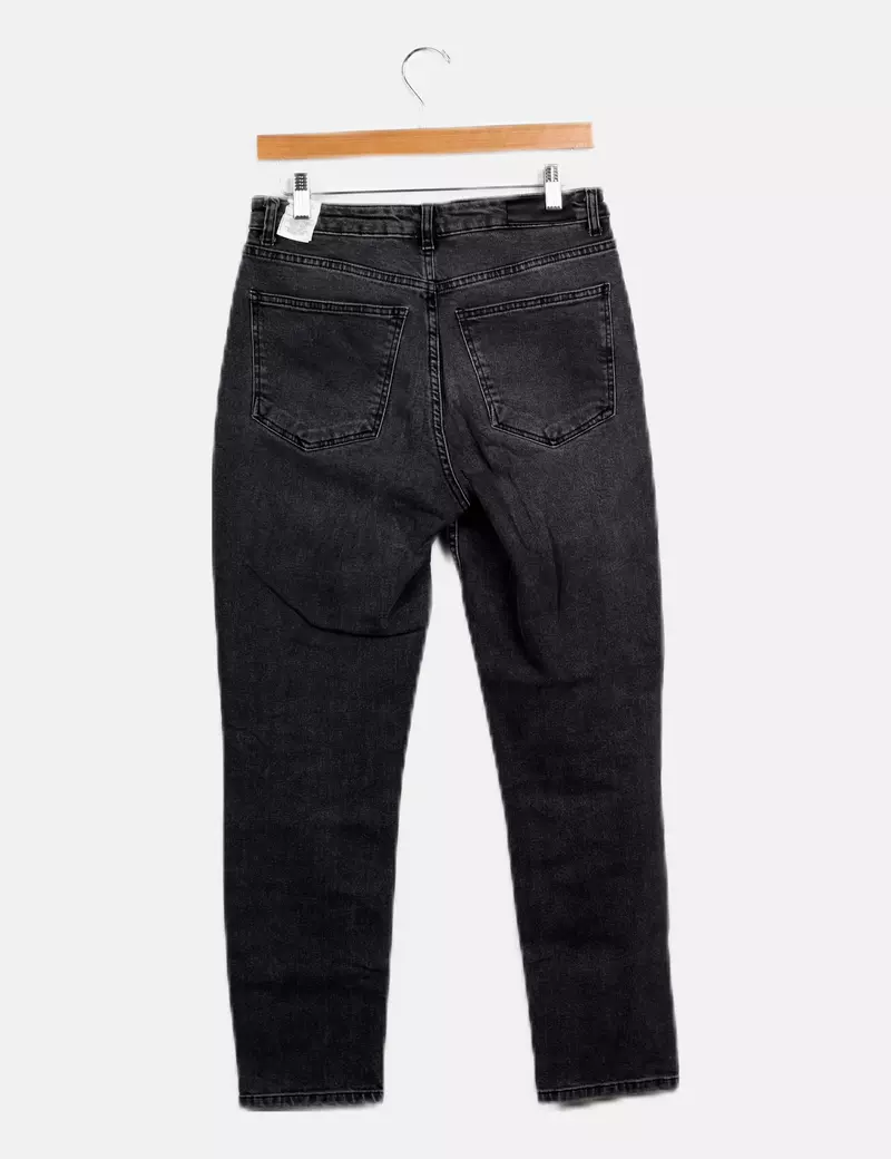 Vero Moda Pantalón denim gris recto
