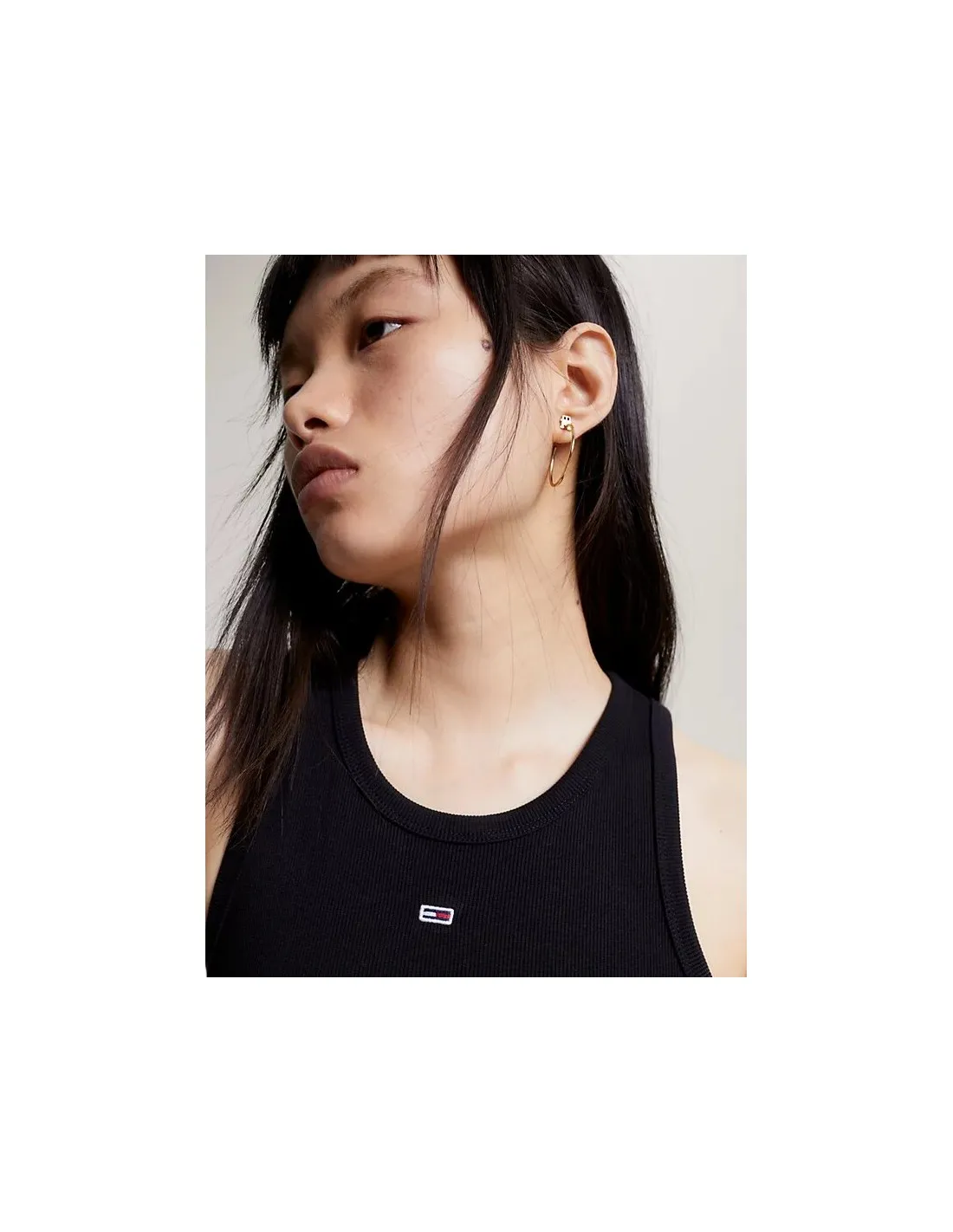 Vestido camiseta bodycon essential sin mangas de Tommy Jeans