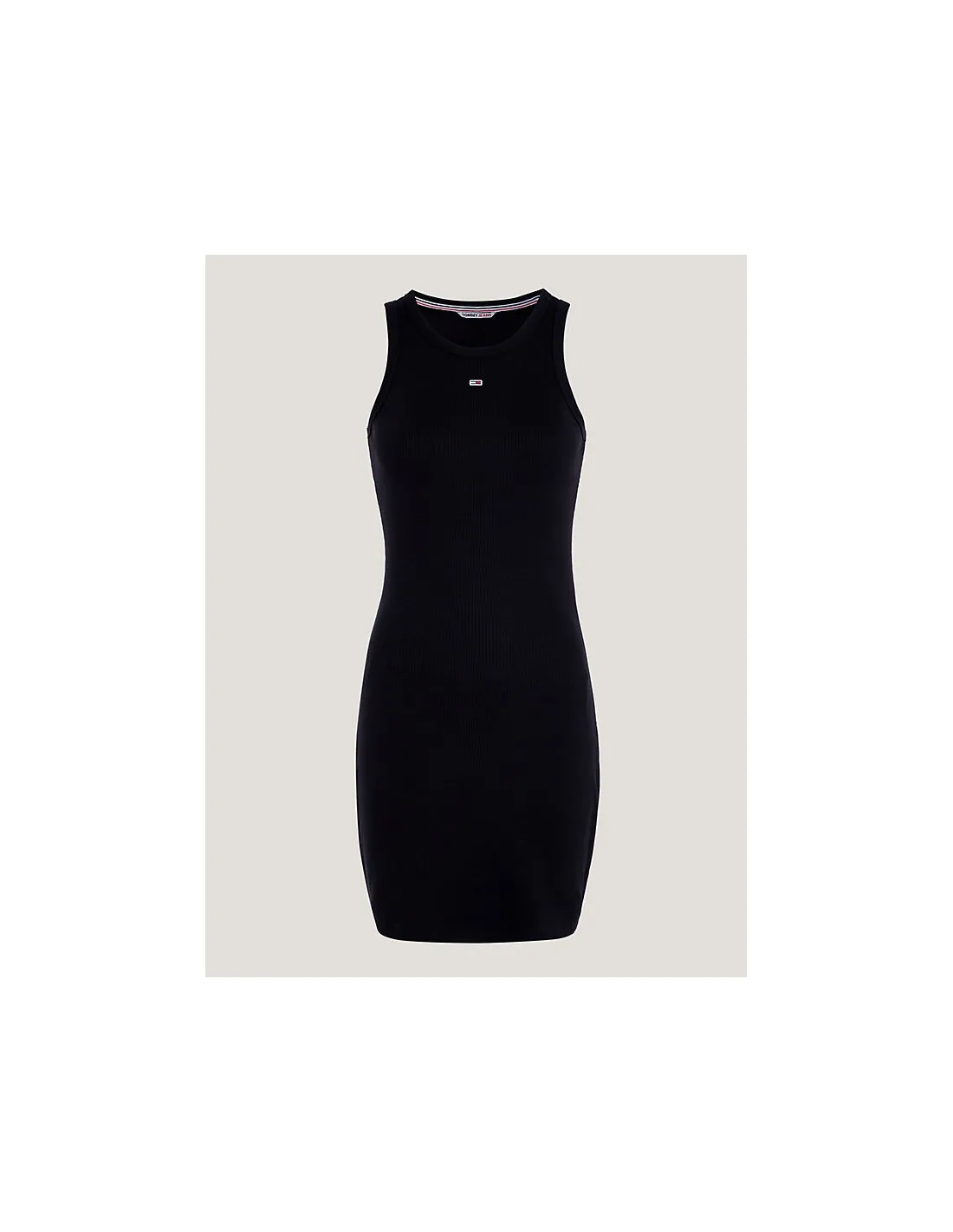 Vestido camiseta bodycon essential sin mangas de Tommy Jeans