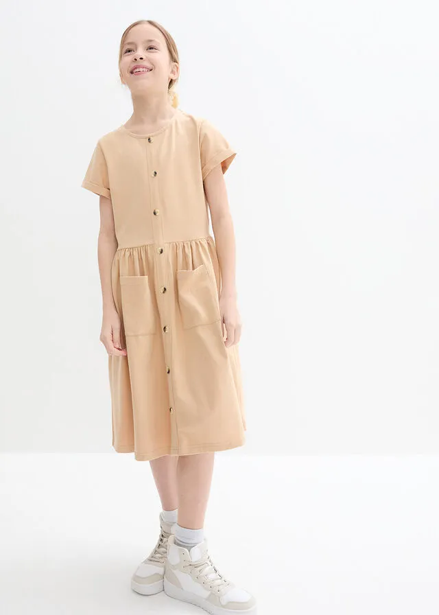 Vestido de punto Café con leche