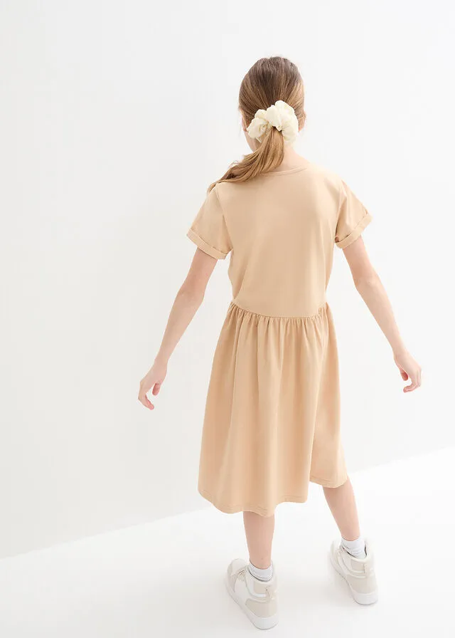 Vestido de punto Café con leche