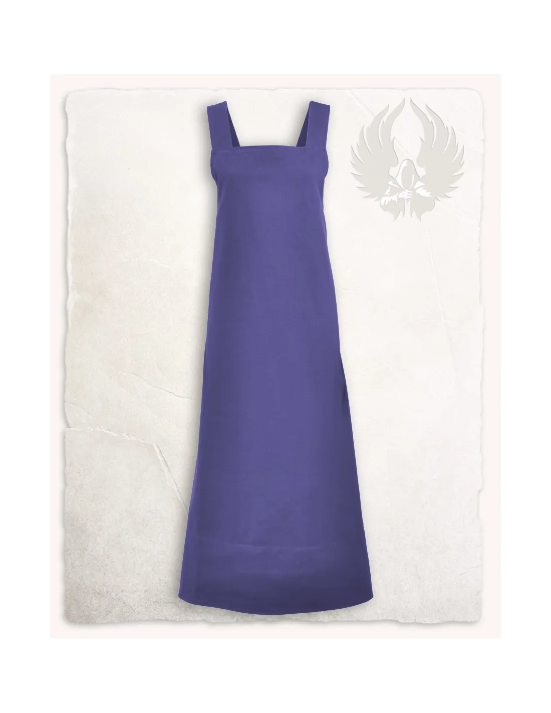 Vestido estilo delantal modelo Lientje, color azul