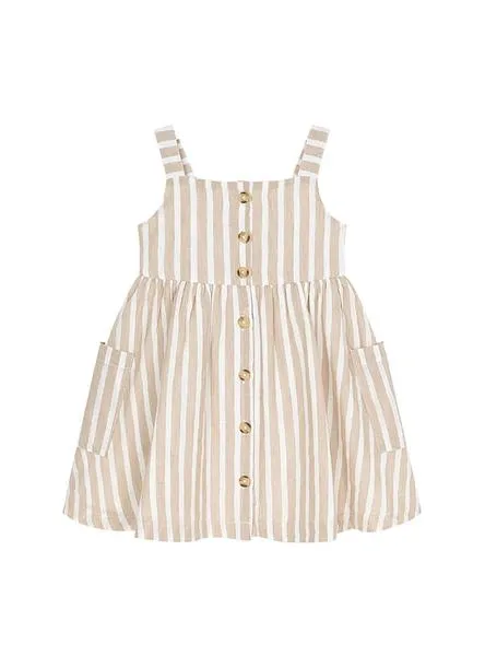 vestido mayoral arena beige para niña