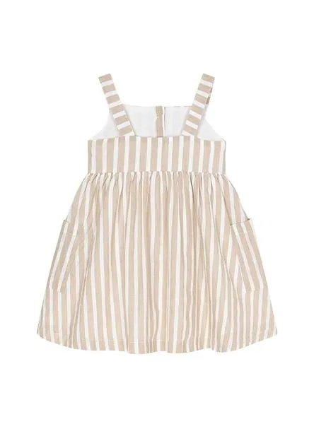vestido mayoral arena beige para niña