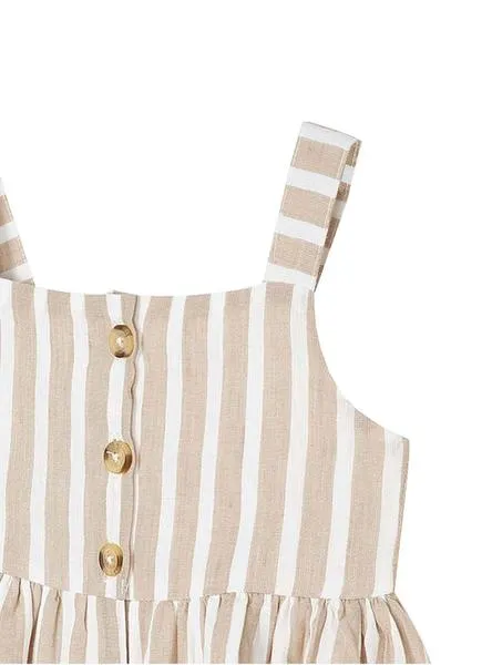 vestido mayoral arena beige para niña