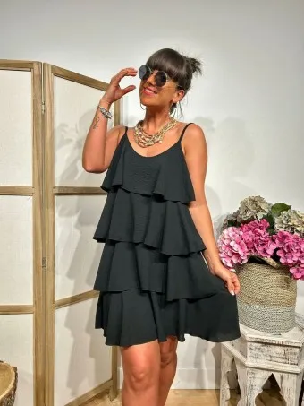 Vestido Volantes BLONDEN Negro